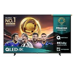 Hisense TV 65" QLED 4K 2025 65E78Q, Smart TV VIDAA U8, Dolby Vision, HDR 10+, Game Mode Plus, Dolby Atmos, Alexa Built-in, VIDAA Voice, Tuner DVB-T2/S2 HEVC 10, lativù 4K, 65'', 2025 QLED 60Hz