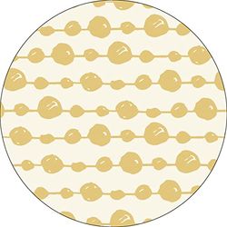 Bonateks, Ronde digitaal bedrukte muismat, antislip onderkant, voor kantoor en thuis, diameter: 22 cm