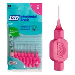 TePe Scovolino, Original, Rosa, 0.4mm/ISO 0, 8pz, rimozione placca, pulizia interdentale efficace, filo interdentale, per spazi stretti