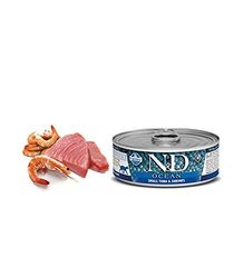 FARMINA ND CAT OCEAN ATUN GAMBA BOX 12X80GR (NDR)
