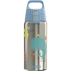 SIGG - Botella de Agua Aislada para Niños - Shield One Therm- A Prueba de Fugas - Apta para Lavavajillas - Libre de BPA - Acero Inoxidable 90% Reciclado - 0,5L