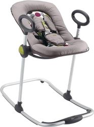 BÉABA Rede de bebé Up & Down I, ajustável com uma simples pressão, 4 alturas, 3 inclinações, para bebés e crianças, redutor de bebé, ultraconfortável, balanço, preto