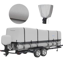 YUZUTU Pontoon Boat Cover (lunghezza: 17 '-20' Larghezza fascio: fino a 252 ", Grigio)