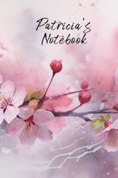 Patricia’s Notebook: Personalized Diary Journal for Patricia, Cute Apple Blossom Diary, 6"x 9" 160 Lined Pages