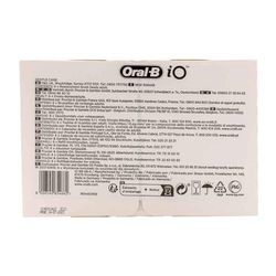Oral-B iO Lot de 6 têtes de brosse à dents électrique pour nettoyage en douceur des dents Oral-B iO, emballage compatible avec boîte aux lettres, noir