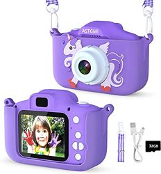 Cámara para niños, cámara Digital con Pantalla de 2,0 Pulgadas, Regalos para 3, 4, 5, 6, 8, 7, 9, 10, 11 años, niños y niñas, 1080P HD, cámara de Fotos anticaída para Regalo de cumpleaños, Navidad,