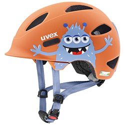 uvex oyo style - lichte fietshelm voor kinderen - geïntegreerde zijbescherming - individueel passysteem - monster papaya matt - 45-50 cm