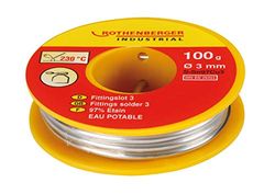 ROTHENBERGER Industrial Fittingslot 3 100 g, Ø 3 mm for Heating and Drinking Water Pipes