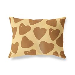 BonaMaison Decorative Cushion Cover, Brown Tones Throw Pillow Covers, Home Decorative Pillowcases for Livingroom, Sofa, Bedroom, Size: 45X60 Cm - Designed and Manufactured in Turkey