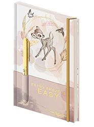 Pyramid International Disney Bambi A5 anteckningsbok med penna och pennhållare (Being Brave Design) 240 sidor - Officiell vara