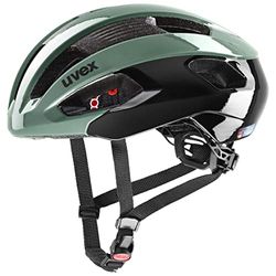 uvex rise - säker cykelhjälm för dam och herr - individuell storleksanpassning - optimerad ventilation - moss green-black - 52-56 cm