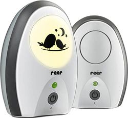 Reer 50070 Babyphone Rigi Digitaal – afluisterveilig, geluidsarm, nachtlampje, intercomfunctie