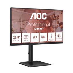 AOC 24P4U 24 Inch FHD Monitor, 120Hz, IPS, 4ms GtG, Adaptive Sync, HDR Mode, Height Adjustment, Speaker, (1920x1080,HDMI 1x 1.4,DP 1x 1.2 USB Hub) Black