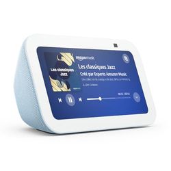Echo Show 5 (Nouvelle génération) | Écran tactile connecté compact avec Alexa pour le contrôle de votre maison connectée et bien plus | Bleu-gris