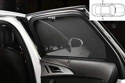 CAR SHADES Set (rear side doors) compatible with Skoda Fabia I Kombi 2001-2006 (2-pieces) - Custom-Fit Sunshades for Cars