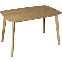 DRW Table de Salle à Manger rectangulaire en Bois Couleur chêne, 160 cm x 90 cm x 75 cm