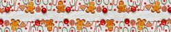 Doge Milano Chemin de cuisine, 100% Made in Italy, Tapis antitache avec impression numérique, Coulisse antidérapante et lavable, Modèle de Noël - Camille, cm 280x52
