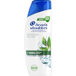 Head & Shoulders Refreshing Tea Tree Shampoo anti-forfora, 300 ml, uso quotidiano, fino al 100% di protezione della forfora, clinicamente testato, per ogni tipo di capelli e cuoio capelluto