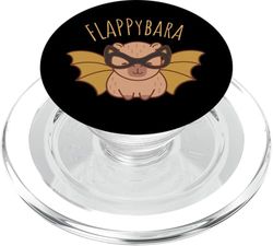 Flappybara volador Capibara con máscara divertida animal alado PopSockets PopGrip para MagSafe