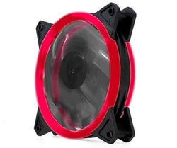 Ventilateur - Boîtier de 12 cm, double LED rouge, connexion Molex à 4 broches, silencieux, tr/min maximum de 1200.