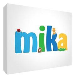 Little Helper MIKA-A5BLK-15DE diamant polerad baby minnen/token, personanpassad med jungelnamn, mika, stor, 15 x 21 x 2 cm