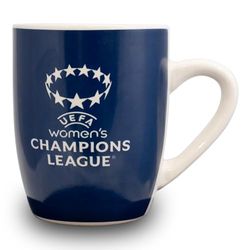 UEFA Women's Champions League Ceramic Tea Mug, 11oz - UWCL Officially Licensed Merchandise Cup, Microwave Safe Cup for Hot Drinks and Coffee, Football Gift for Kids & Adults