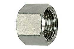 Tuerca de unión hexagonal G 1/4, para boquillas de tamaño LW 4, LW 6, SW 17, ES 1.4571, presión de trabajo máx. 60 bares, temperatura de funcionamiento Máx. 150 °C.