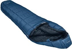 Vaude Sioux 800 SYN, saco de dormir com fecho de correr à esquerda, cor azul (mar baltico), tamanho 220 x 80 x 55 cm