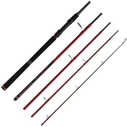 PENN Squadron III Travel SW Spin Spinhengel, Vishengels, Spinhengels, Zeevissen, Reishengel, Unisex, Zwart, 2.40m, 75-150g