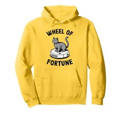 Wheel Of Fortune Robot Vacuum Cleaner Funny Cat Pullover Hoodie