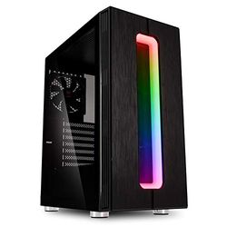 Kolink Nimbus RGB Midi-Tower - Carcasa para PC - Panel Lateral de Vidrio Templado - Iluminación RGB - Negro