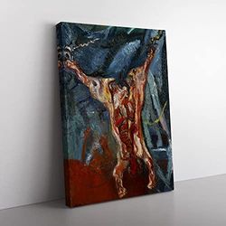 Beef Carcass By Chaim Soutine Classic Painting Canvas Wall Art Print Ready to Hang, Framed Picture for Living Room Bedroom Home Office Décor, 76x50 cm (30x20 Inch)