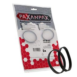 Paxanpax PFC008 Compatible Bissell Hot Shot Vacuum Cleaner Flat Pump Drive Belts (Pack of 2), Black