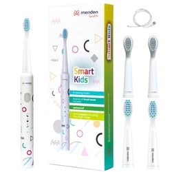 MERIDEN Smart KIDS Spazzolino elettrico per bambini a partire dai 5 anni in su, Smart Timer, impermeabile, spazzolino elettrico per ragazzi MK200G