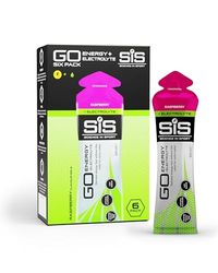 Science in Sport GO Energy Gel + Electrolyte Gel 6x60ml Frambuesa, Vegano - Ideal para aumentar la energía y equilibrar los electrolitos