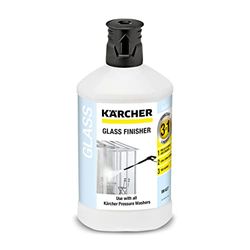 Kärcher Detergente per Vetri e Verande 3in1 da 1L - Utilizzabile sia per il lavaggio a mano che da integrare con il sistema Plug'n'Clean delle Idropulitrici