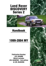 Land Rover Discovery Series 2 1999-2004 MY Handbook: LRL0459BB