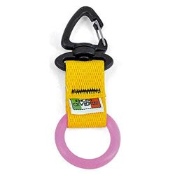 Best Divers Clip Anello Silicone Pink, Nastro Giallo, Unisex Adulto, Rosa,