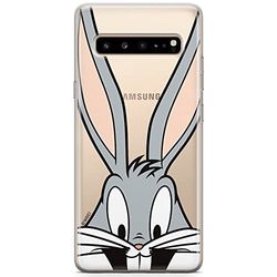 ERT GROUP Custodia per Samsung S10 5G originale e ufficiale Looney Tunes modello Looney Tunes 001 perfettamente adattata alla forma del telefono cellulare, parzialmente trasparente