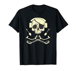 Detector de metales skull Detectoring Metaldetector Camiseta