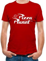 T-Shirt (Unisex-S) Pizza Planet (Red)