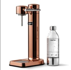 Aarke Carbonator 3, Sparkling Water Maker with Water Bottle, Copper Finish