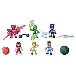 PJ Masks - Heróis noturnos - Conjunto de 6 figuras de ação e 11 acessórios - A partir de 3 anos