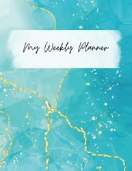 Motivational Weekly Planner: To do list Note Pad Undated 52 Weekly Sheets Weekly Goal Notebook, Habit Tracker Journal, Productivity Organizer