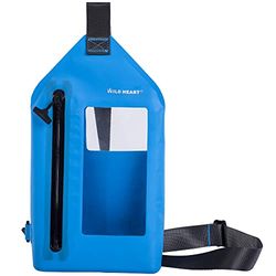 WILD HEART Waterdichte Sling Bag Pouch Mode Duiken Zwembad Strand Onderwater Pouch Case Volledig Waterdichte Zee Vissen Duiken Grote Capaciteit Lichtgewicht Tas, Blauw, L, Waterdichte sling Bag