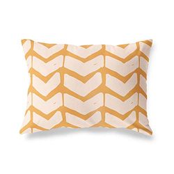 BonaMaison Fundas para Cojínes, Naranja-Blanco Apagado Funda de Almohada para Sofá Coche Silla Oficina Cama Decorativa Moderna Decoración del Hogar, 35x50 Cm - Diseñado y Fabricado en Turquía