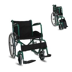 Mobiclinic®, Sedia a rotelle, Auto-propulsa, Carrozzina pieghevole, Alcazaba, Seduta 46 cm, Sistema per superare i cordoli, Braccioli imbottiti, Poggiapiedi ribaltabili, Leggera, Freno sulle ruote