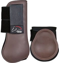 HKM Classic Slobkousen/Voetkappen Donker Bruin Pony