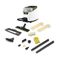 Kärcher Limpiador a vapor SC 5 Deluxe Signature Line, 4 bar, aprox. 130 m² de potencia de superficie, 2250 W de potencia calorífica, calentado en 3 minutos, con igual alfombra