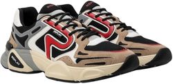 Replay Destiny M Night 2, Zapatillas Hombre, 3323 Beige Black Red, 45 EU